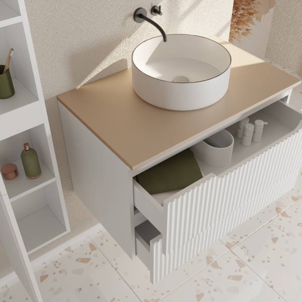 Waschtischunterschrank COLORIA 80 cm Weiß