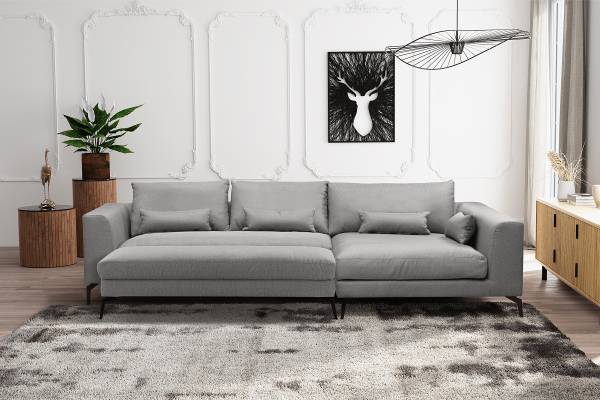 Poggiapiedi NORLICK Tessuto Mavie: grigio