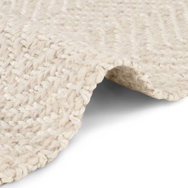 Tappeto di iuta e lana Majoli Iuta / lana - bianco naturale - 120 x 170 cm