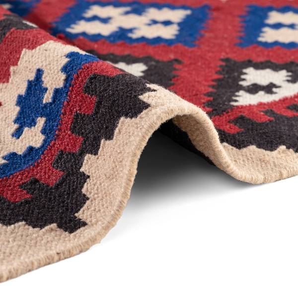 Tappeto a pelo corto Rami Lana / Cotone - Multicolore - 160 x 230 cm