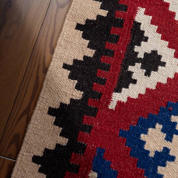 Tappeto a pelo corto Rami Lana / Cotone - Multicolore - 160 x 230 cm