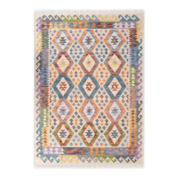 Tappeto a pelo corto Oasis Lana / Cotone - Multicolore - 160 x 230 cm