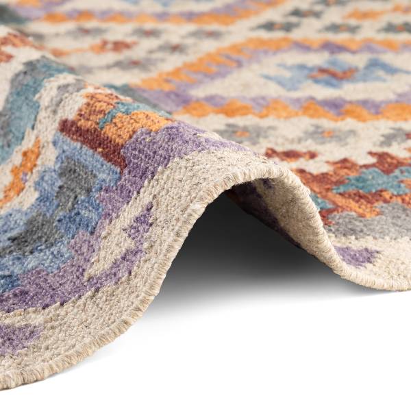 Tappeto a pelo corto Oasis Lana / Cotone - Multicolore - 160 x 230 cm