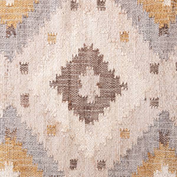 Kurzflorteppich Imani Jute / Baumwolle - Creme - 80 x 150 cm