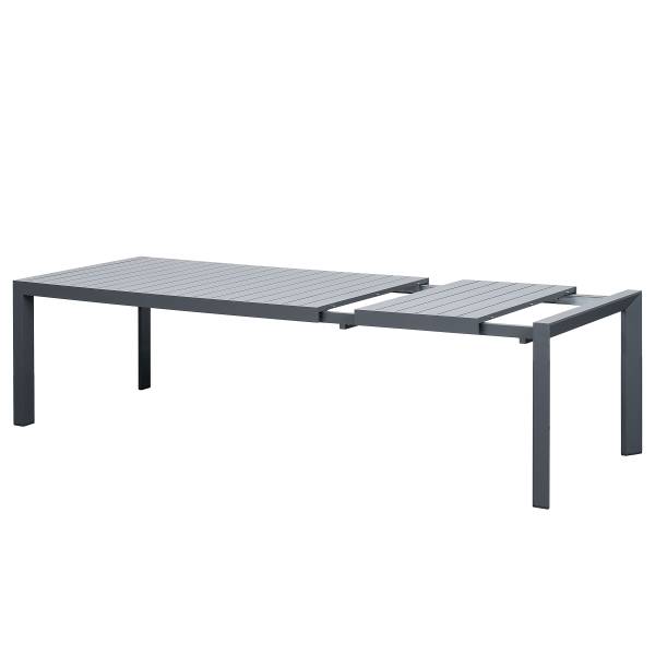 Ausziehbarer Gartentisch Yuvo Aluminium - Anthrazit