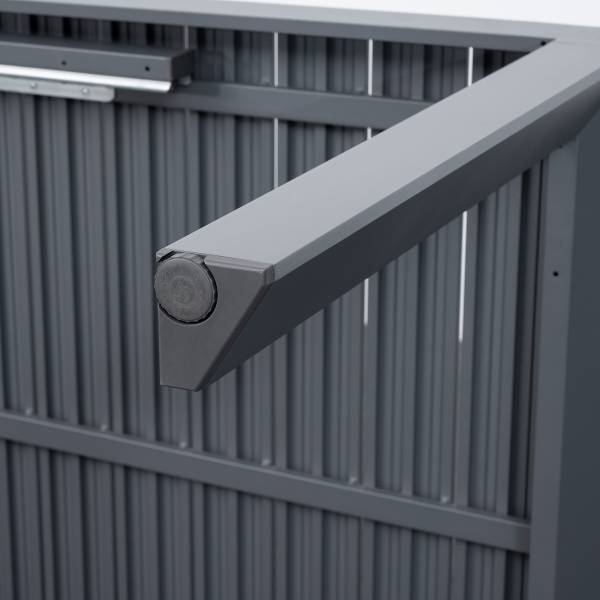 Ausziehbarer Gartentisch Yuvo Aluminium - Anthrazit