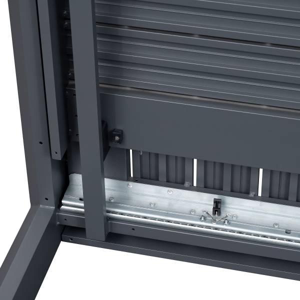 Ausziehbarer Gartentisch Yuvo Aluminium - Anthrazit
