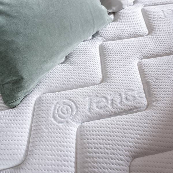 Boxspring-familiebed Zaparo platweefsel - beige - H3