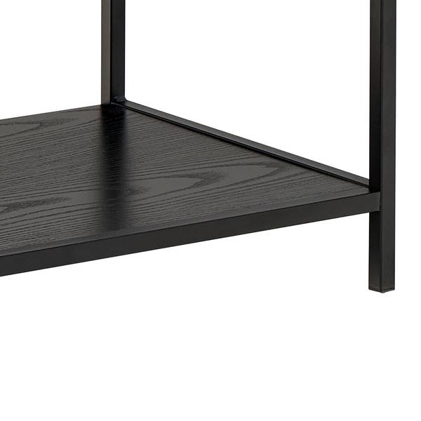 Scaffale Cogee con cassetti - 114 cm Effetto frassino nero / Nero