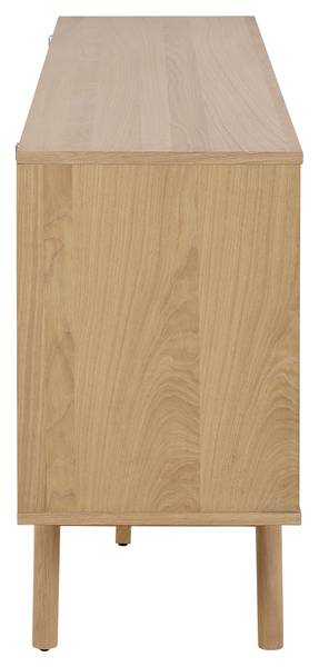 Madia di legno impiallacciato Meja rovere chiaro