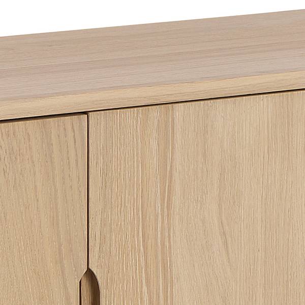 Madia di legno impiallacciato Meja rovere chiaro