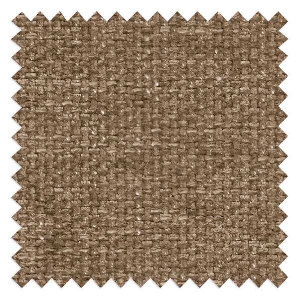 Ecksofa SLEEPSON mit Schlaffunktion Chenille Haita: Hellbraun - Longchair davorstehend links