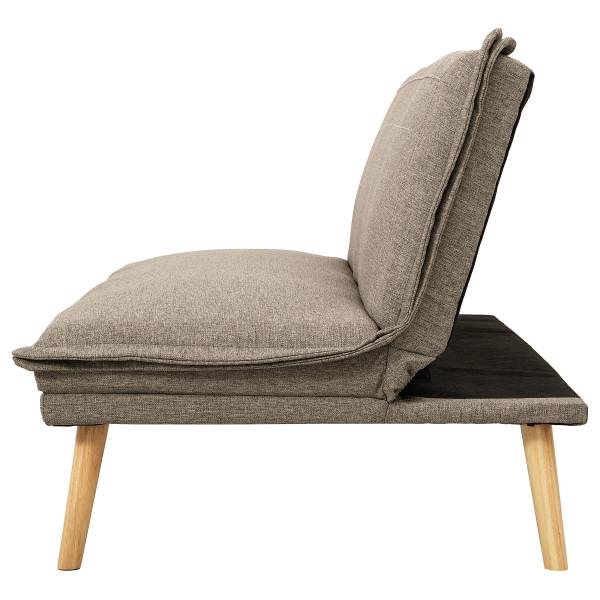 Schlafsofa TILKA Webstoff Mavie: Taupe