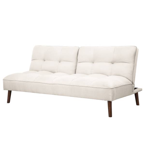 Schlafsofa ELVOA Webstoff Xana: Silber