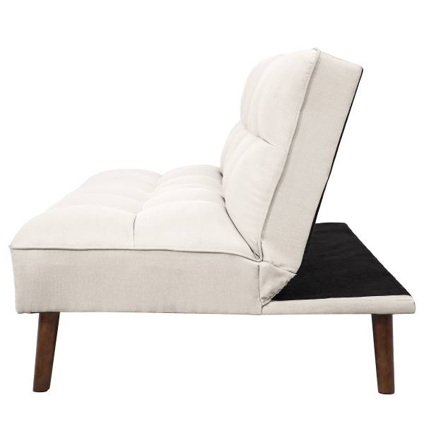 Schlafsofa ELVOA Webstoff Xana: Silber