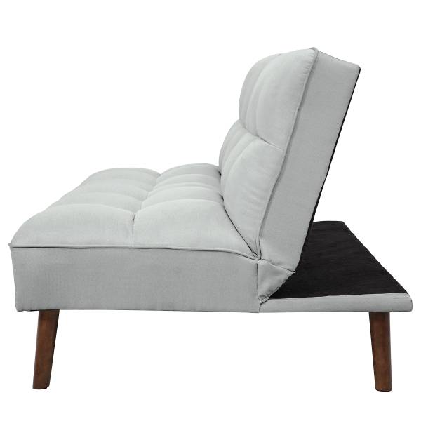 Divano letto ELVOA Tessuto Xana: grigio