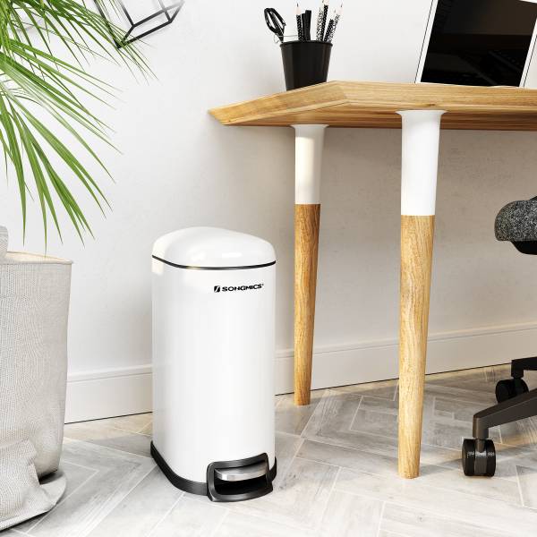 Kosmetikeimer Sakam Stahl pulverbeschichtet / Polypropylen - Weiß