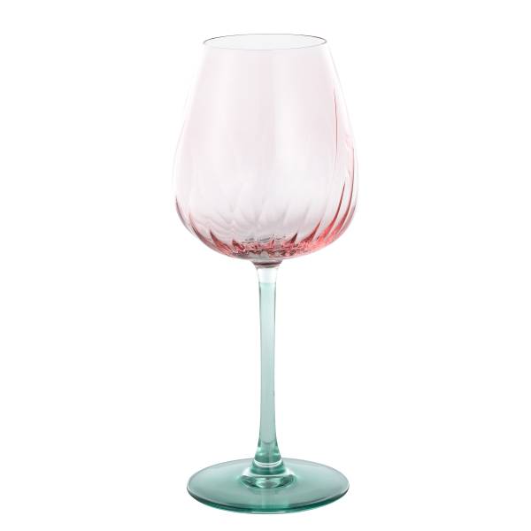Wijnglazen Spring gekleurd glas - turquoise/roze