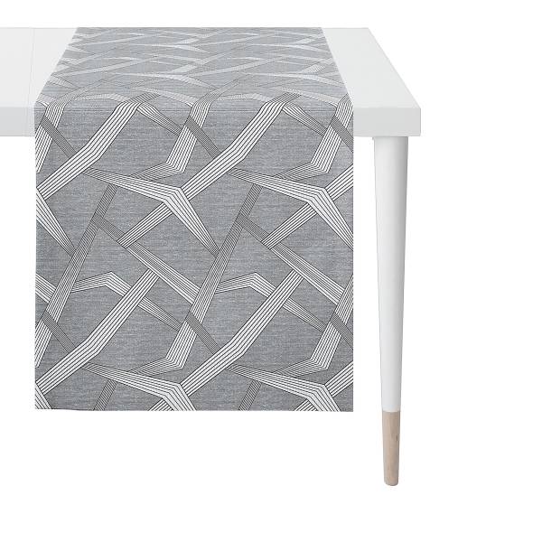 Runner Domino tessuto misto - Grigio
