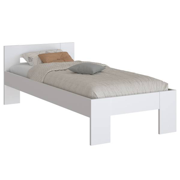 Letto singolo Delamo bianco - 90 x 200cm