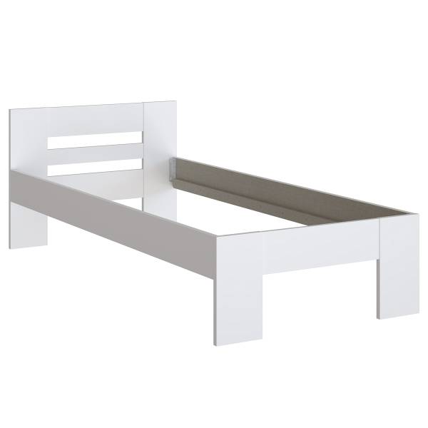 Letto singolo Delamo bianco - 90 x 200cm