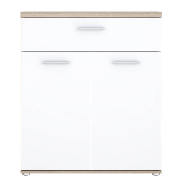 Kast Sibert wit/Sonoma eikenhouten look