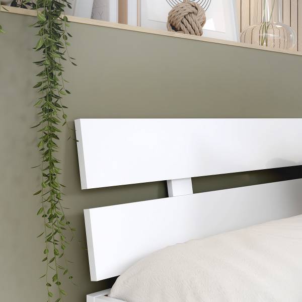 Eenpersoonsbed Piarco wit