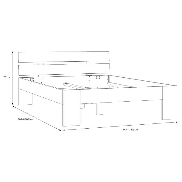 Eenpersoonsbed Piarco wit