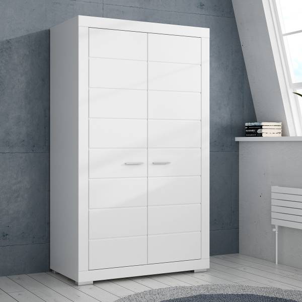 Kledingkast Tanaza wit - Breedte: 116 cm