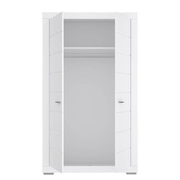 Kledingkast Tanaza wit - Breedte: 116 cm