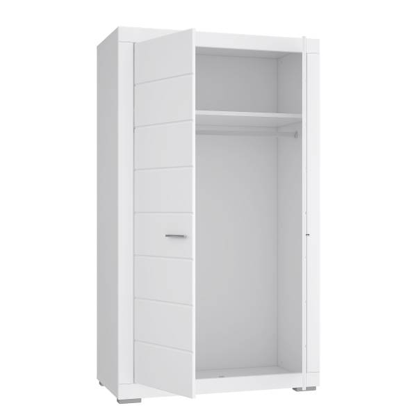 Kledingkast Tanaza wit - Breedte: 116 cm