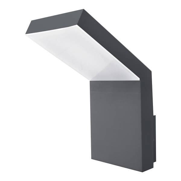 Wandlamp voor buiten Park aluminium/acrylglas - donkergrijs