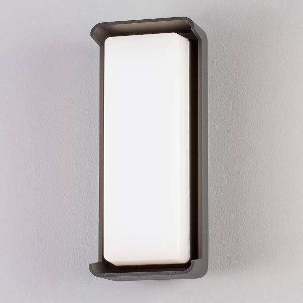 Außenwandleuchte Keen Typ A Aluminium / Acrylglas - Schwarz