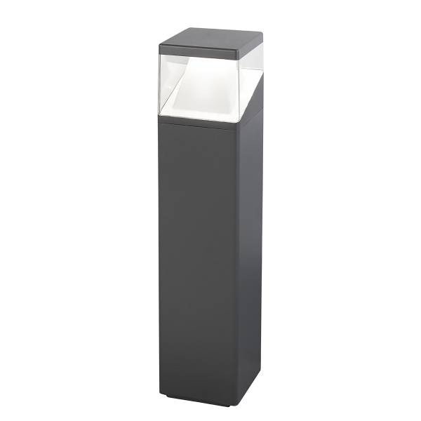 Lampe de chemin Lock Aluminium / acrylique - Gris foncé