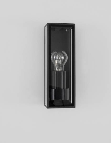 Außenwandleuchte Sorren Aluminium / Klarglas - Anthrazit - 9 x 26 cm - Flammenanzahl: 1
