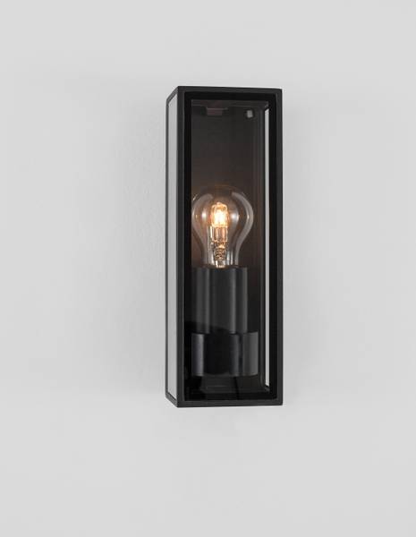 Außenwandleuchte Sorren Aluminium / Klarglas - Anthrazit - 9 x 26 cm - Flammenanzahl: 1