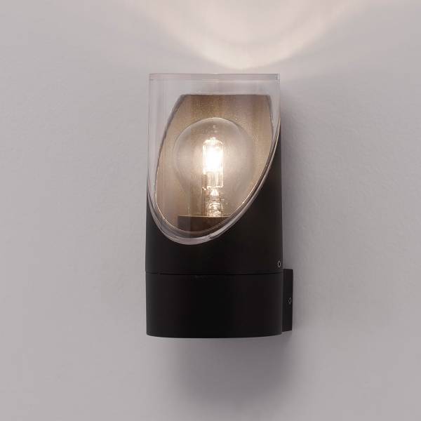 Wandlamp voor buiten Selena rond aluminium/acrylglas - antracietkleurig