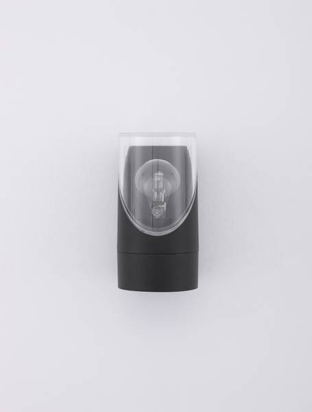 Wandlamp voor buiten Selena rond aluminium/acrylglas - antracietkleurig
