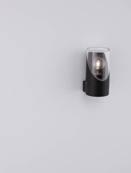 Wandlamp voor buiten Selena rond aluminium/acrylglas - antracietkleurig