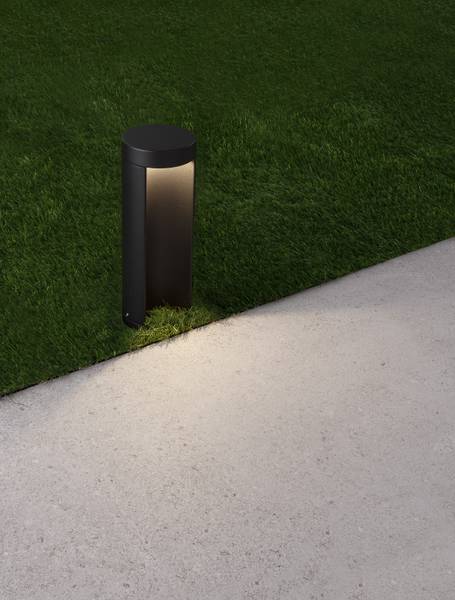 Wegeleuchte Tien Aluminium - Schwarz - Höhe: 25 cm