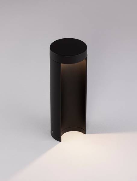 Wegeleuchte Tien Aluminium - Schwarz - Höhe: 25 cm