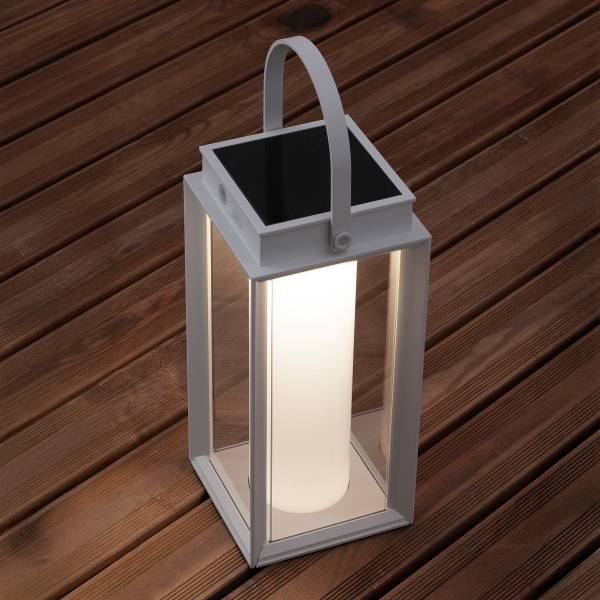 Wegeleuchte Verhal Aluminium / Milchglas - Weiß - Weiß