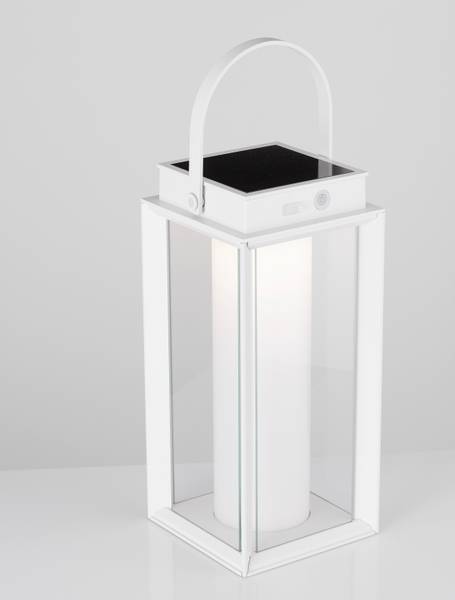 Wegeleuchte Verhal Aluminium / Milchglas - Weiß - Weiß