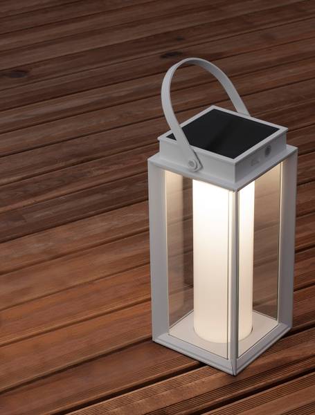 Wegeleuchte Verhal Aluminium / Milchglas - Weiß - Weiß