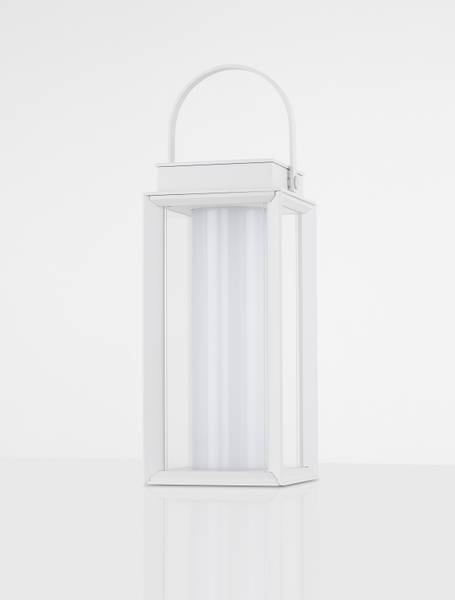 Wegeleuchte Verhal Aluminium / Milchglas - Weiß - Weiß