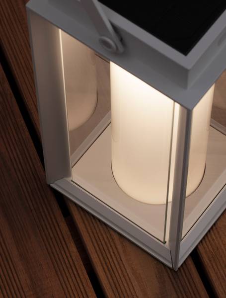 Wegeleuchte Verhal Aluminium / Milchglas - Weiß - Weiß