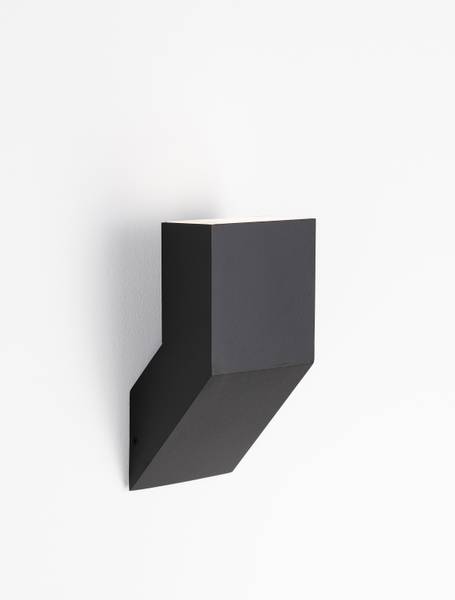 Außenwandleuchte Brigitta Aluminium / Acrylglas - Schwarz