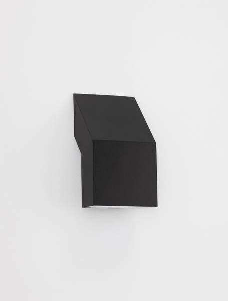 Außenwandleuchte Brigitta Aluminium / Acrylglas - Schwarz