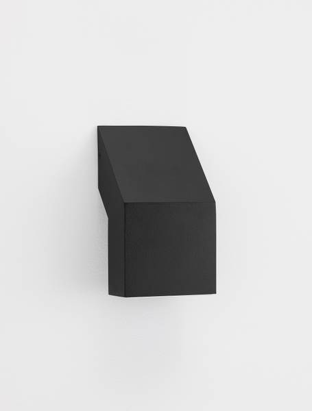 Außenwandleuchte Brigitta Aluminium / Acrylglas - Schwarz