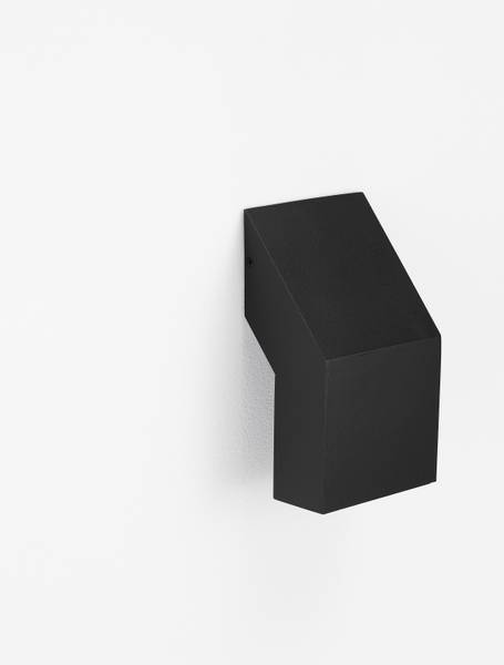 Außenwandleuchte Brigitta Aluminium / Acrylglas - Schwarz